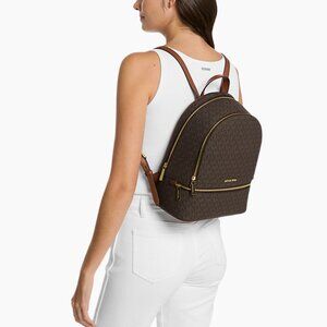 Michael Kors Rhea Medium Signature Logo Backpack